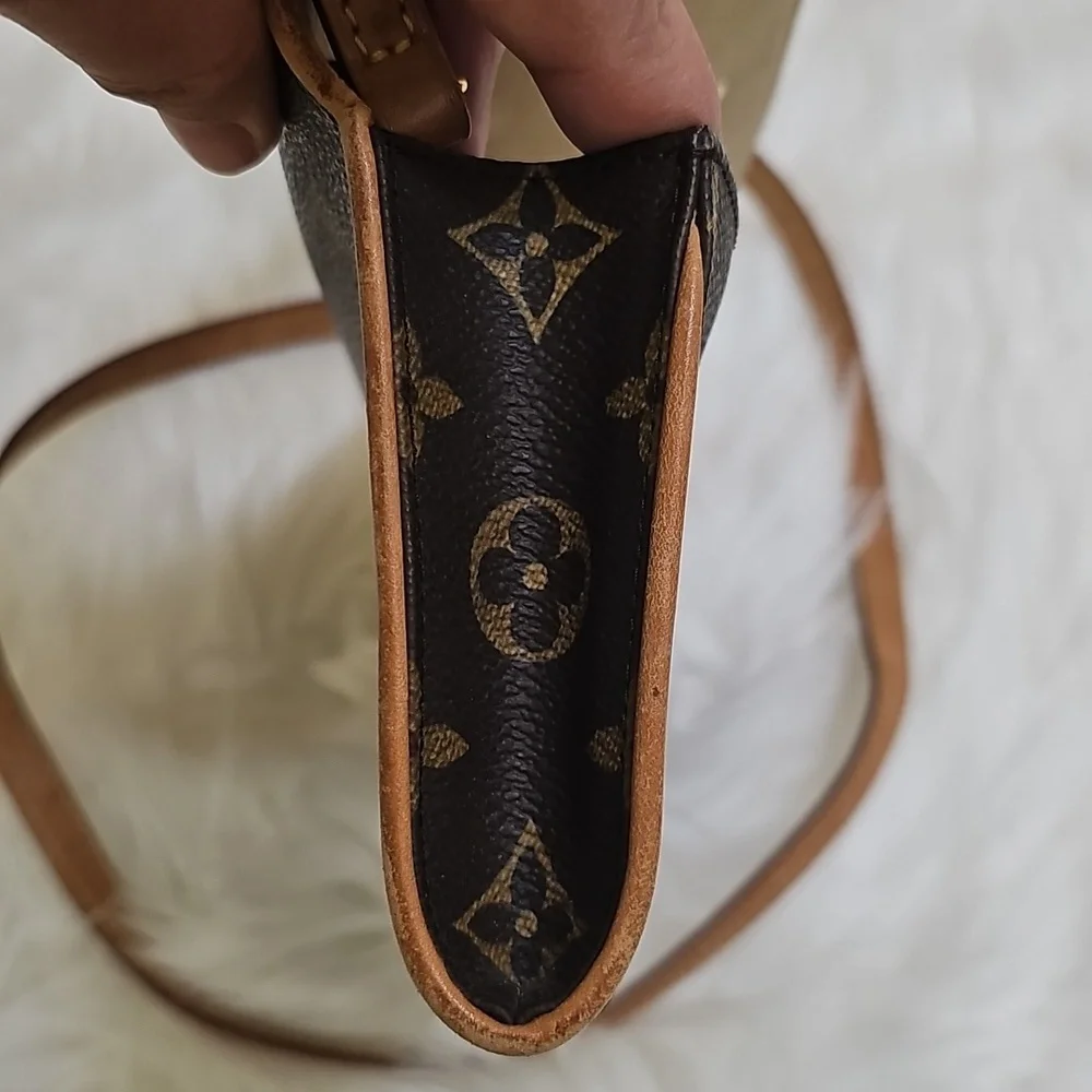 Louis Vuitton LV Shoulder Bag Pochette Twin GM Brown Monogram - Picture 17 of 17